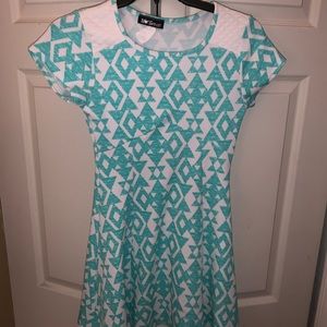 Girls Blue and white dress